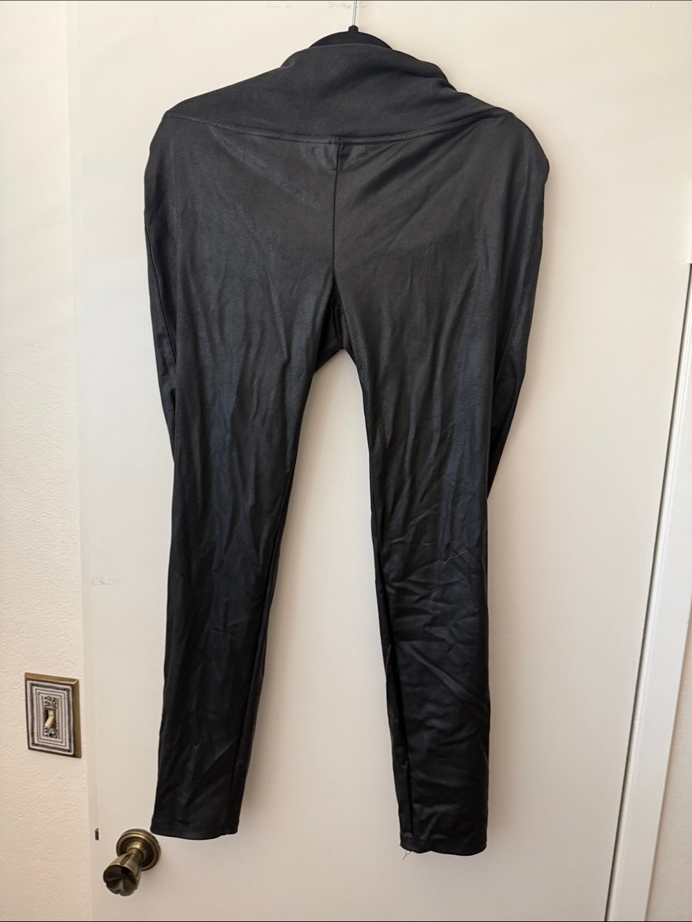 Seven7 Black Faux Leather Leggings